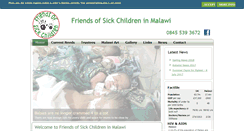 Desktop Screenshot of friendsofsickchildreninmalawi.org